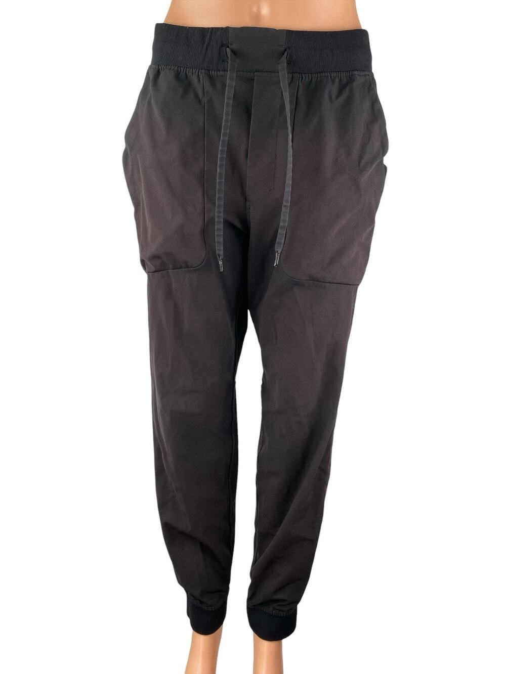 Lululemon ABC Women's Black Drawstring Tapered Athletic Jogger Sweat Pants Sz 0